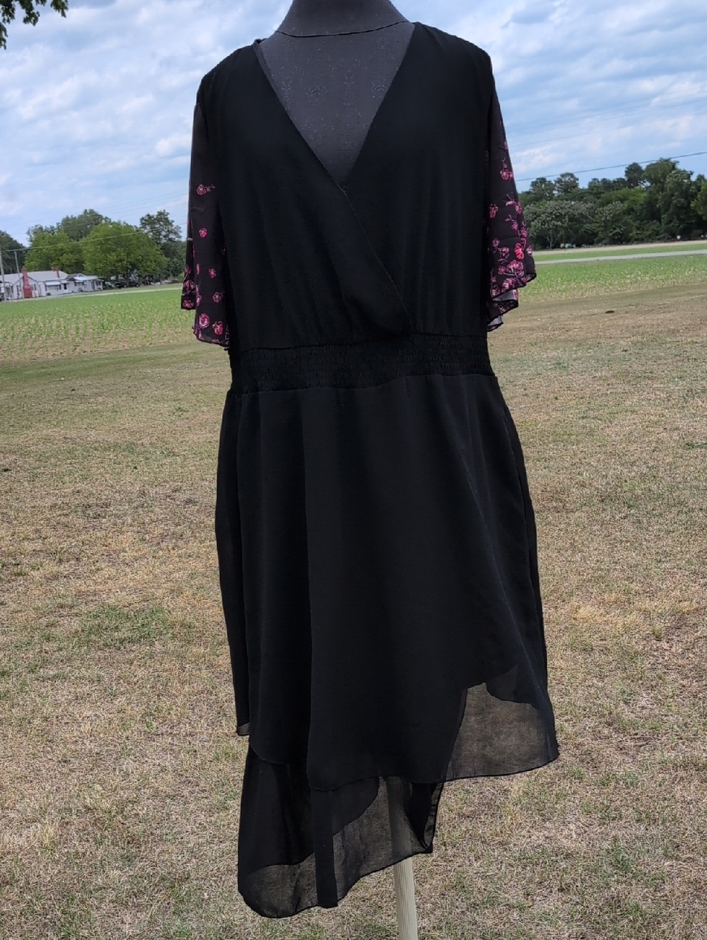 Bloom Chic Black Dress